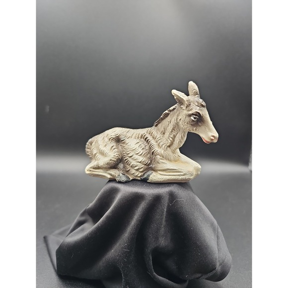 Other - Vintage Italy 15 Donkey Nativity Replacement Animal Seated Plastic. AA